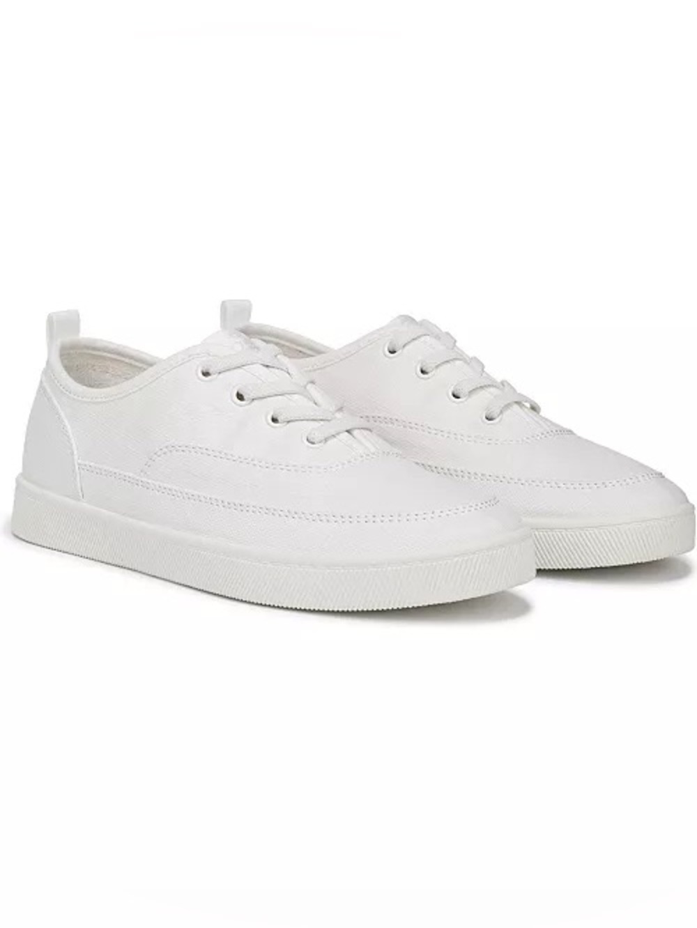 Vionic Cyan Lace Up Sneakers in White Canvas Lace-Up Sneakers, Size 9, EXCELLENT